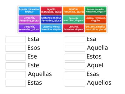 DEMOSTRATIVOS 3º primaria