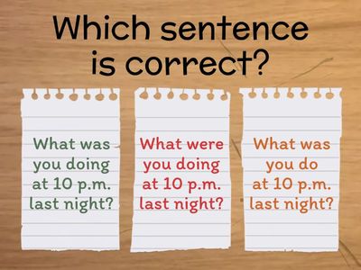 3rdG - Grammar Past Progressive