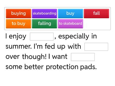 B2 Patterns with -ing and infinitive