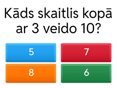 Skaitļa sastāvs 10 apjomā