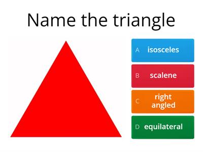 The different triangles