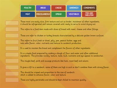 COOKERY 9 - PREPARE SANDWICHES