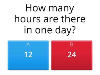 Time with digital and analogue clocks