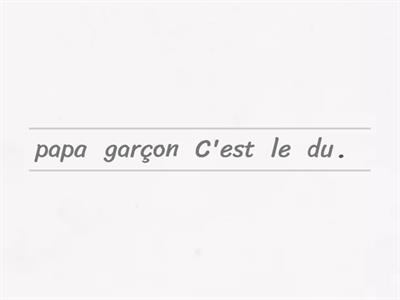 Des phrases de mots fréquents