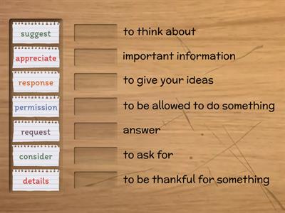 ESOL Email Writing Vocab