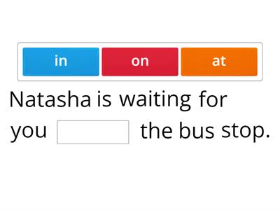 Prepositions of place: AT/IN/ON