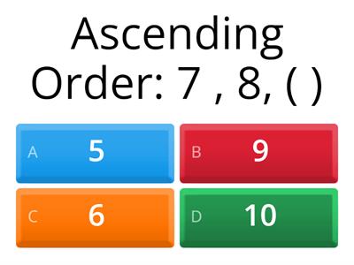 Ascending Order