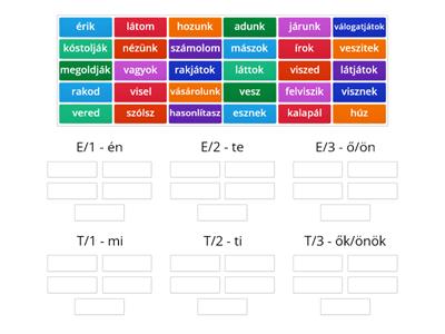  Szám/személy szerinti csoportosítása