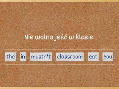 School rules Unjumble