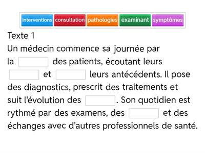 Vocabulaire médical 01