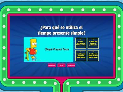 Present simple tense (affirmative sentences)