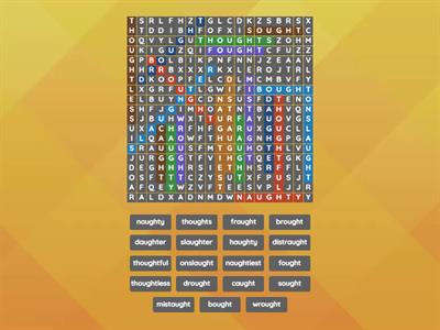 Word Search for Ought/Aught