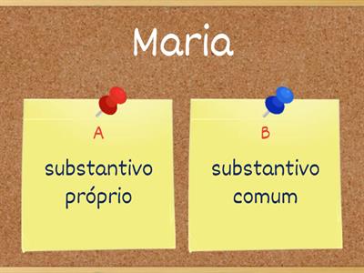 Substantivo próprio e comum