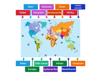 Ge. 7 Världsdelar och hav 