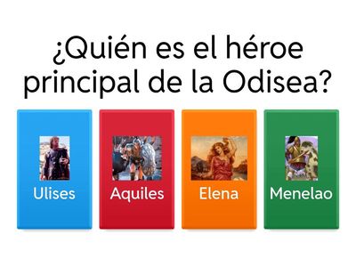Obra literaria de Omero "La Odisea"