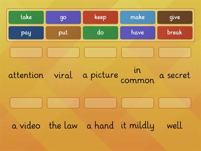 verb+ collocations