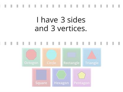 2D Shape Properties - Find the match
