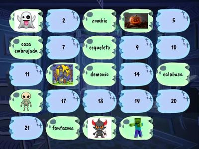 juego de memoria de halloween