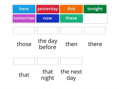 B1.4 U11.1 TIME CHANGES reported speech P. 150