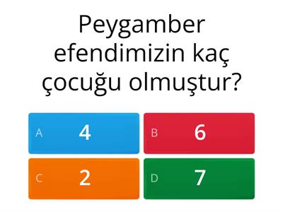 6. sınıf Peygamberimizin Hayatı