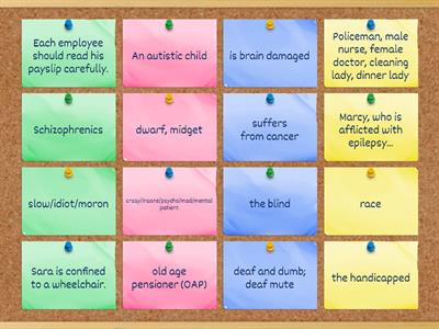 Inclusive language Examples