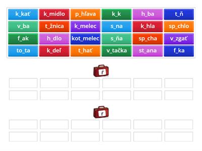 SJL1 - Hláska a písmeno Ŕ - Triedime R - Ŕ