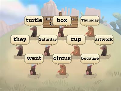 Whack-a-mole ir words