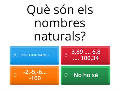 Qüestionari Nombres Naturals
