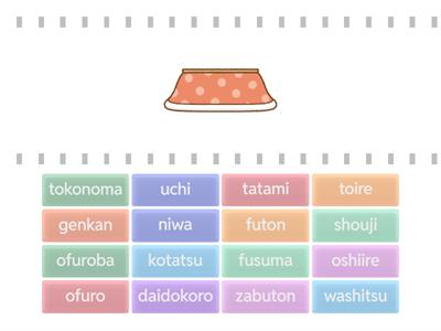 MCSHS  Year 7 Japanese - Housing - Japanese House - Find the match