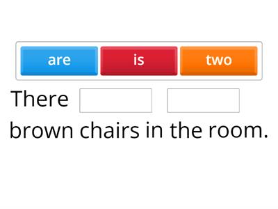 There is/there are (things in a room)