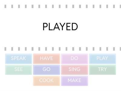 VERBS 1- UNIT 3 ENGLISH 5º