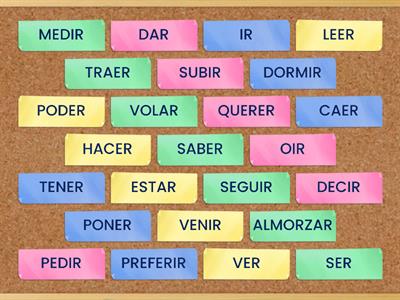  Verbos irregulares en Presente