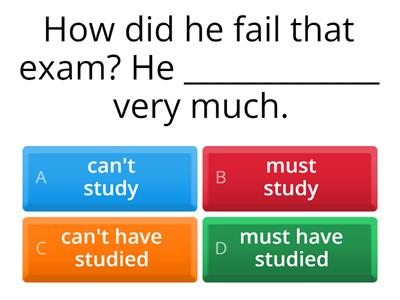 Modals of deduction - present and past