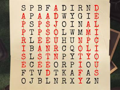 11 plus vocab word search