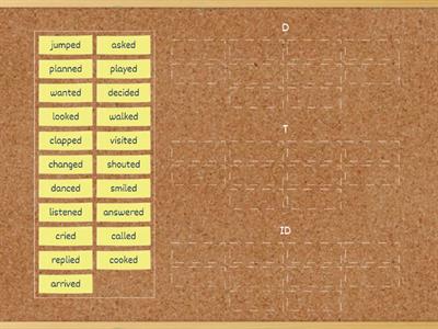 👂D / T / ID - past simple regular verbs