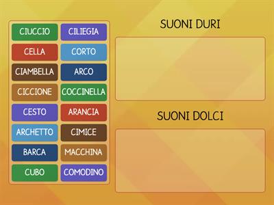 SUONI DURI E DOLCI DI C