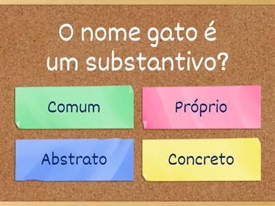 Quiz tipos de substantivos 