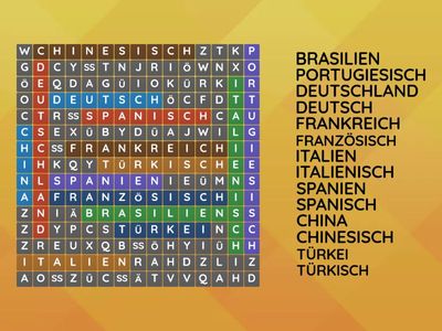 Länder und Sprachen 01