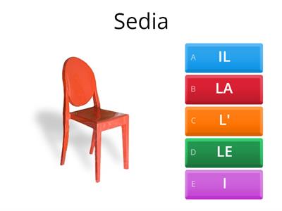 Articoli determinativi IL-I-LA-L'-LE