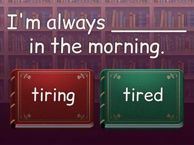 Solutions Pre-Intermediate 3rd - -ing vs. -ed Adjectives - Quiz