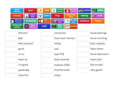  Greetings / weather / calendar