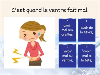 Les symptomes des maladies quiz