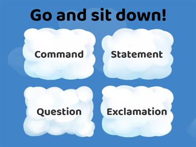 4 Types of sentences!