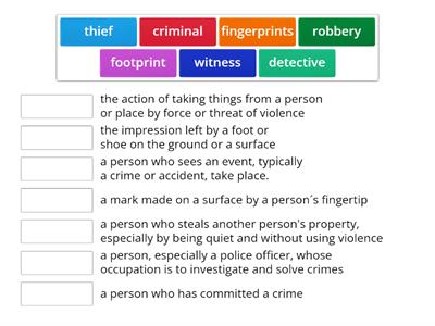 Crime Vocab