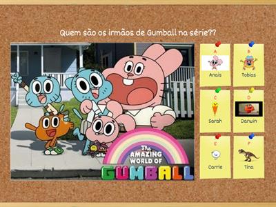 Quiz do desenho Incrível mundo de Gumball