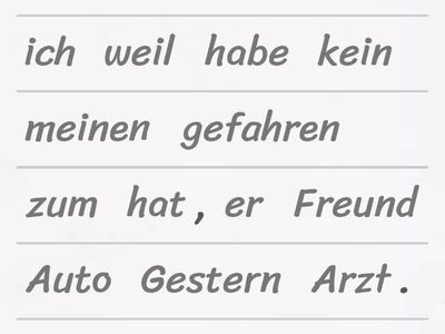 Satzstellung (B1-B2)