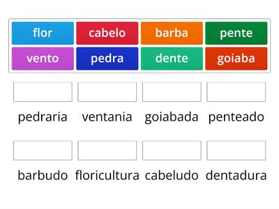 substantivo primitivo e derivado 