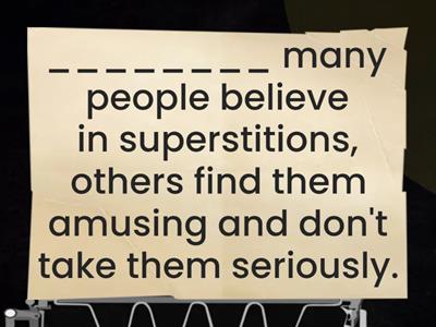 superstitions conjunctions