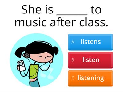 ( Present Continuous Tense) 