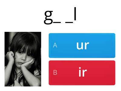 phonics   (ir- ur)